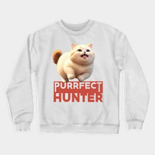 Just a Purrfect Hunter Cat Crewneck Sweatshirt